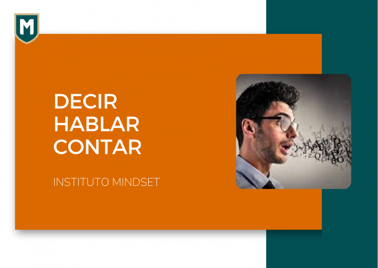 Decir, hablar, contar